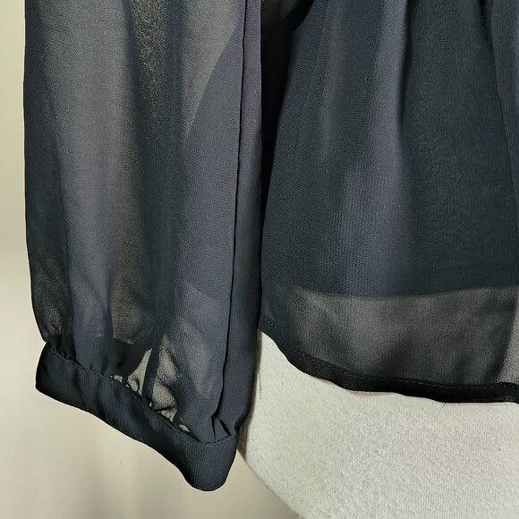 Sheer Bow Chiffon Blouse - Picture 5 of 6